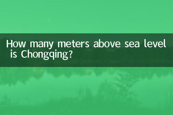 Quantos metros acima do nível do mar fica Chongqing?