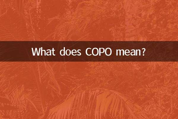 O que significa COPO?