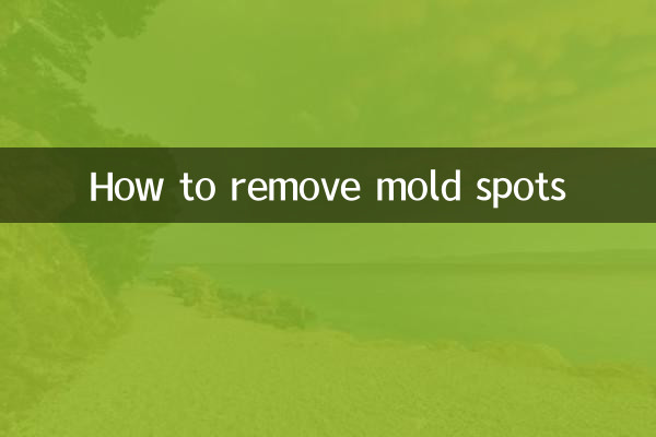 Comment éliminer les taches de moisissure
