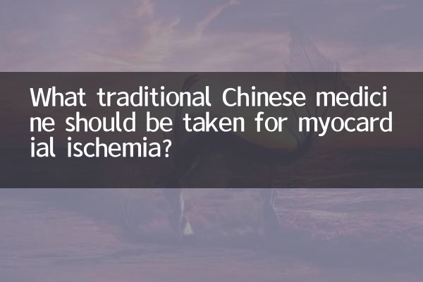 心肌缺血吃什么中药