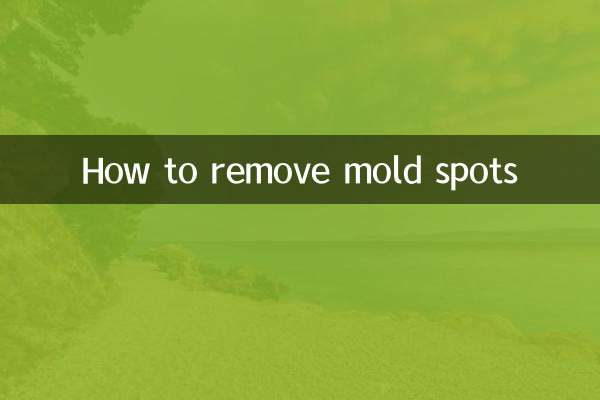 Comment éliminer les taches de moisissure