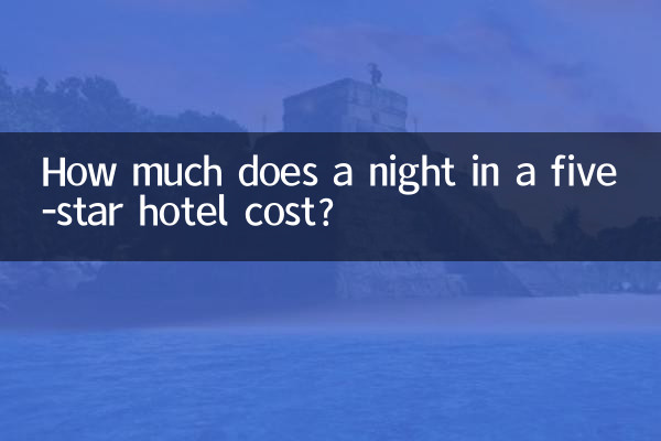 ¿Cuánto cuesta una noche en un hotel de cinco estrellas?