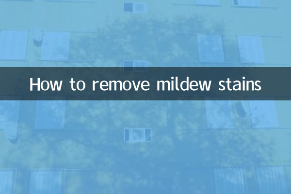 How to remove mildew stains