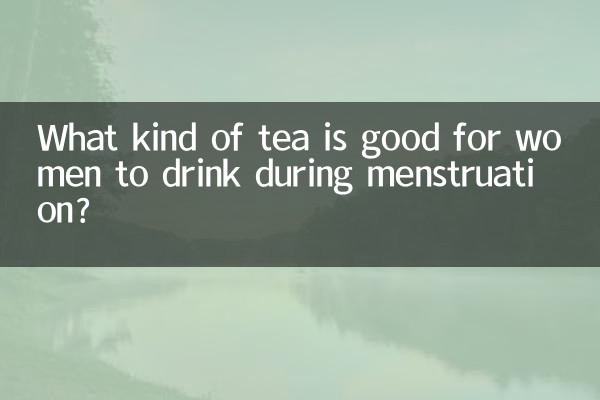 What kind of tea is good for women to drink during menstruation?