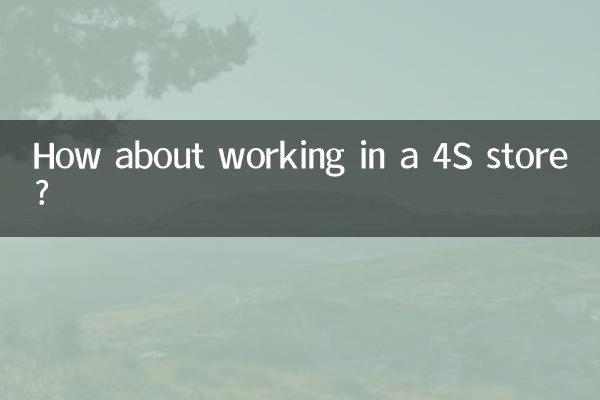 Как насчет работы в магазине 4S?