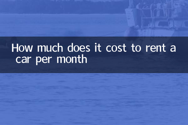 How much does it cost to rent a car per month