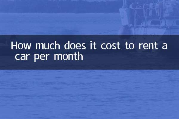 How much does it cost to rent a car per month