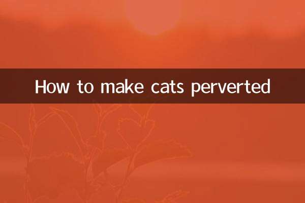 How to make cats perverted