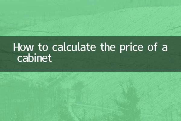 Cómo calcular el precio de un gabinete