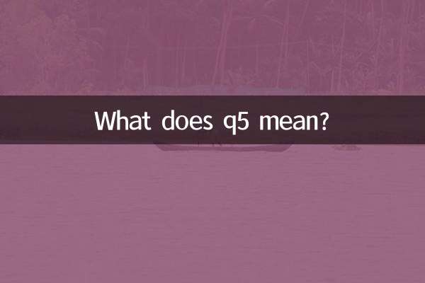 Cosa significa q5?
