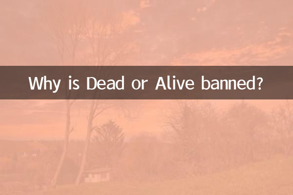Dead or Alive가 금지된 이유는 무엇입니까?