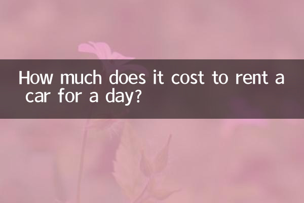 ایک دن کے لئے کار کرایہ پر لینے میں کتنا خرچ آتا ہے؟