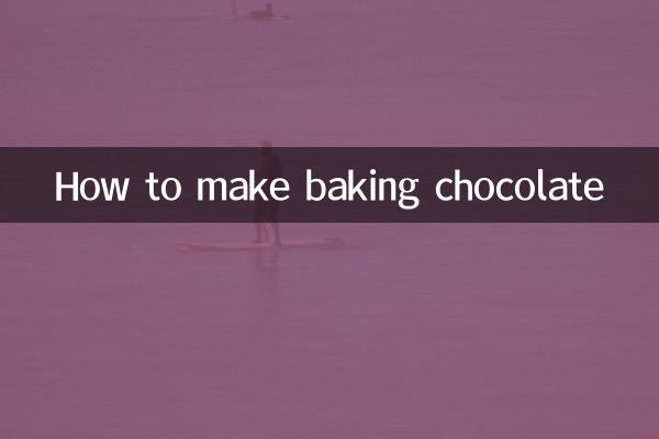 Как приготовить шоколад для выпечки