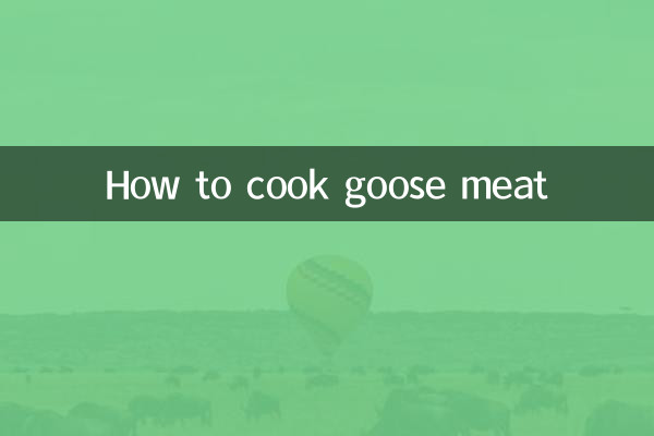 Como cozinhar carne de ganso