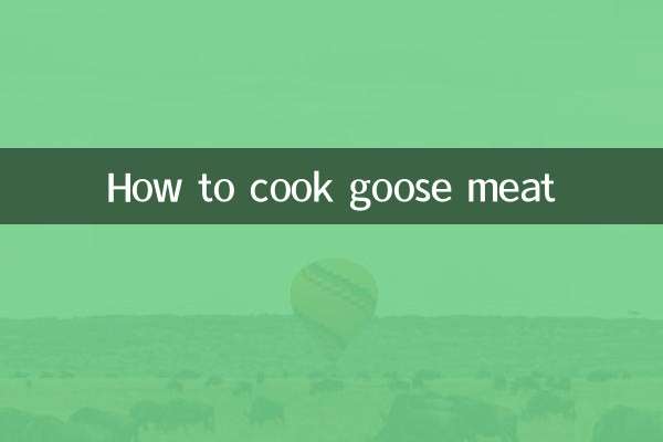 كيف لطهي لحم الاوز