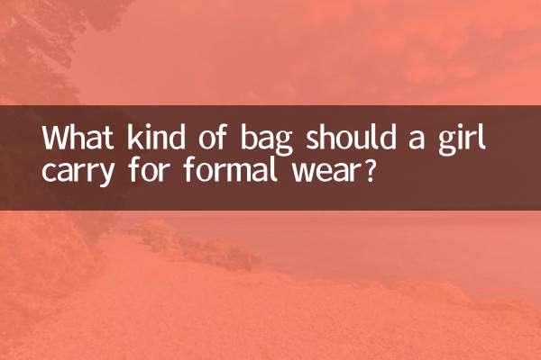 Welche Art von Tasche sollte ein Mädchen für formelle Kleidung tragen?