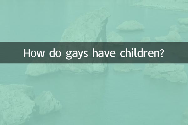 게이들은 어떻게 아이를 낳나요?