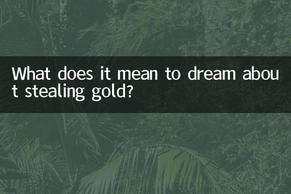 O que significa sonhar com roubo de ouro?