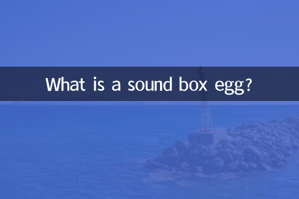 O que é um ovo de caixa de som?