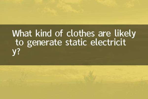 ¿Qué tipo de ropa es probable que genere electricidad estática?