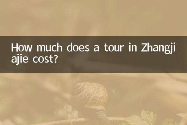 How much does a tour in Zhangjiajie cost?