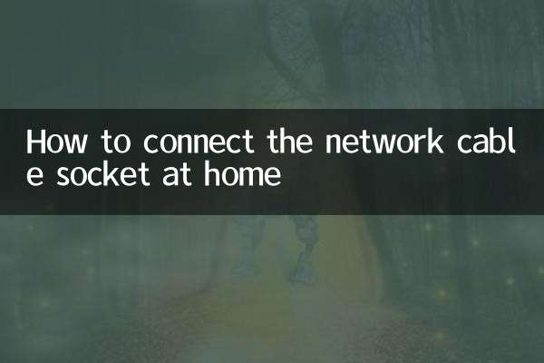 自宅のネットワークケーブルソケットに接続する方法