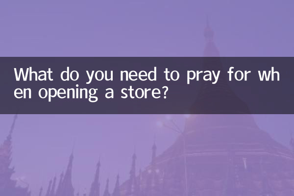 स्टोर खोलते समय आपको किस चीज़ के लिए प्रार्थना करने की आवश्यकता है?
