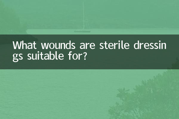 Para quais feridas os curativos estéreis são adequados?