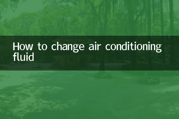So wechseln Sie die Klimaanlagenflüssigkeit