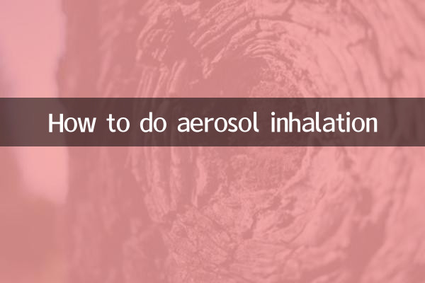 Wie führt man eine Aerosol-Inhalation durch?