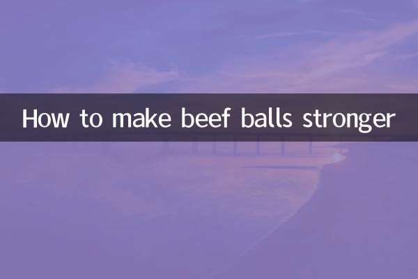 Cómo hacer que las bolas de carne sean más fuertes