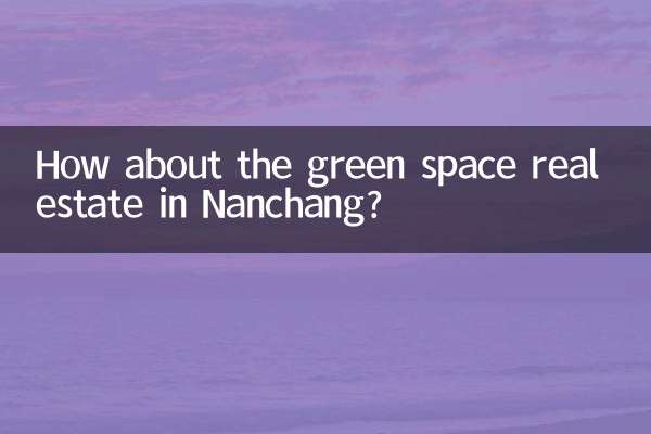 How about the green space real estate in Nanchang?