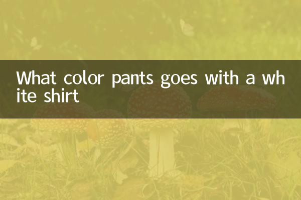 সাদা শার্টের সাথে কি রঙের প্যান্ট যায়