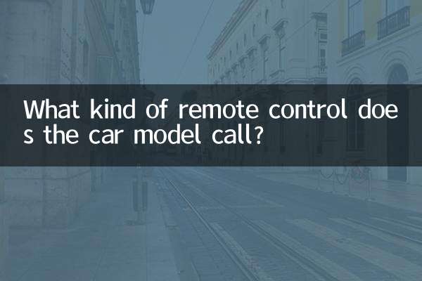 What kind of remote control does the car model call?