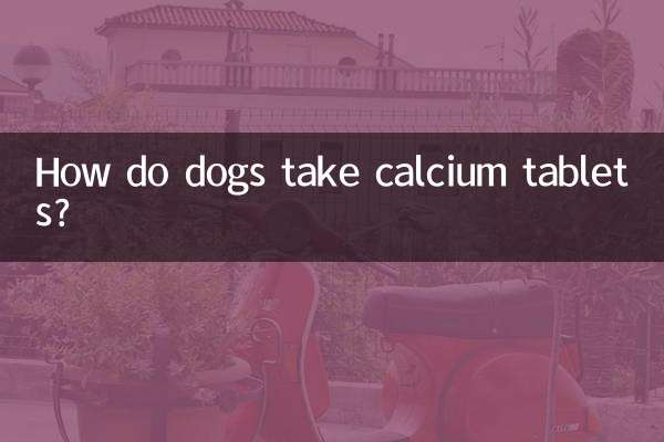 How do dogs take calcium tablets?