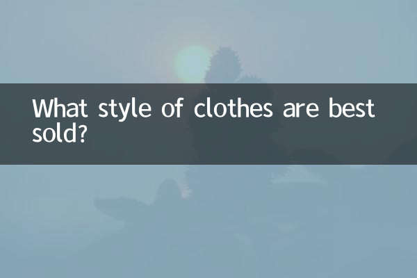 ¿Qué estilo de ropa se vende mejor?