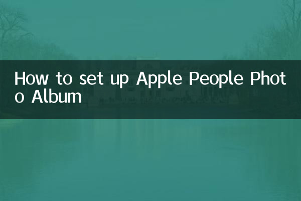 Como configurar o álbum de fotos Apple People