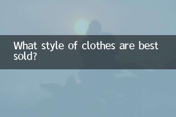 ¿Qué estilo de ropa se vende mejor?