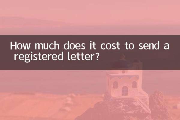 How much does it cost to send a registered letter?
