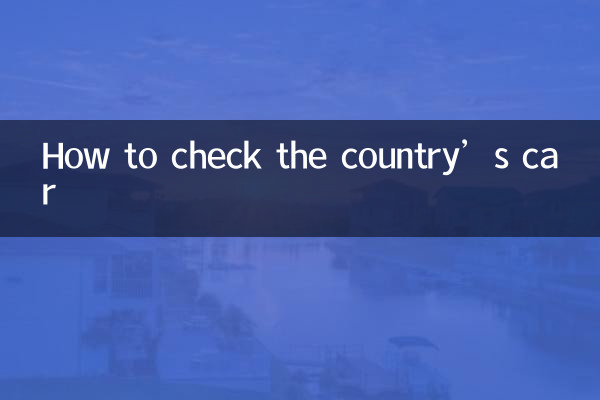 Comment vérifier la voiture du pays