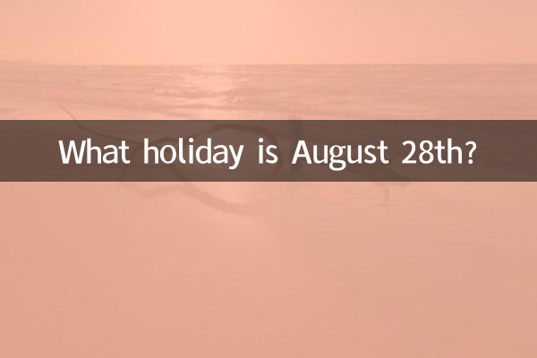 Welcher Feiertag ist der 28. August?