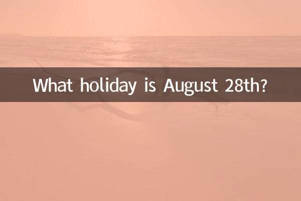 Welcher Feiertag ist der 28. August?