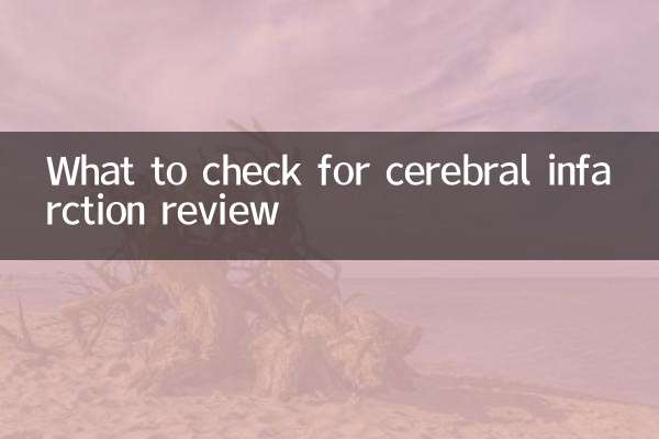 What to check for cerebral infarction review