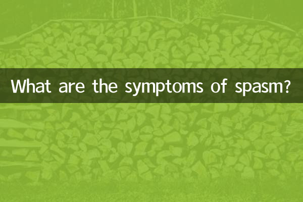 Was sind die Symptome eines Spasmus?