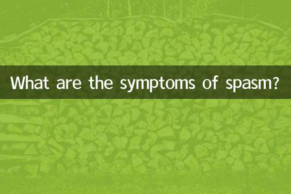 Was sind die Symptome eines Spasmus?