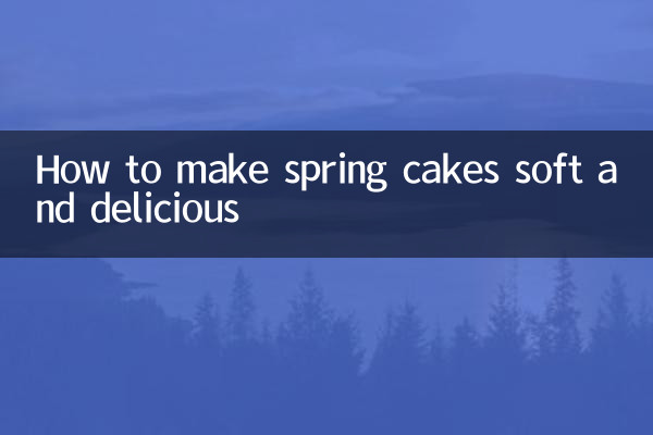 Cómo hacer pasteles de primavera suaves y deliciosos.