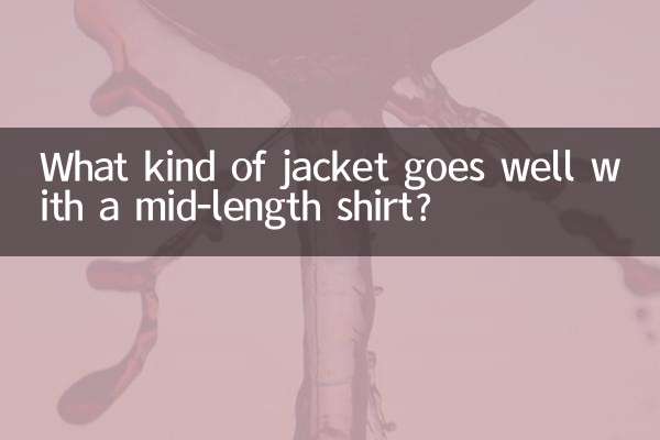 मध्यम लंबाई की शर्ट के साथ किस प्रकार की जैकेट अच्छी लगती है?