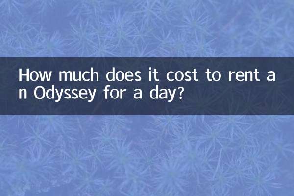 Quanto costa noleggiare un Odyssey per un giorno?