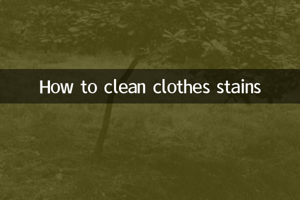 So entfernen Sie Kleidungsflecken