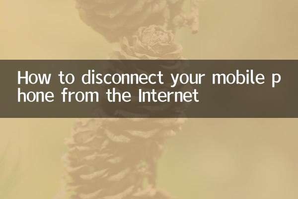 Cómo desconectar tu teléfono móvil de Internet